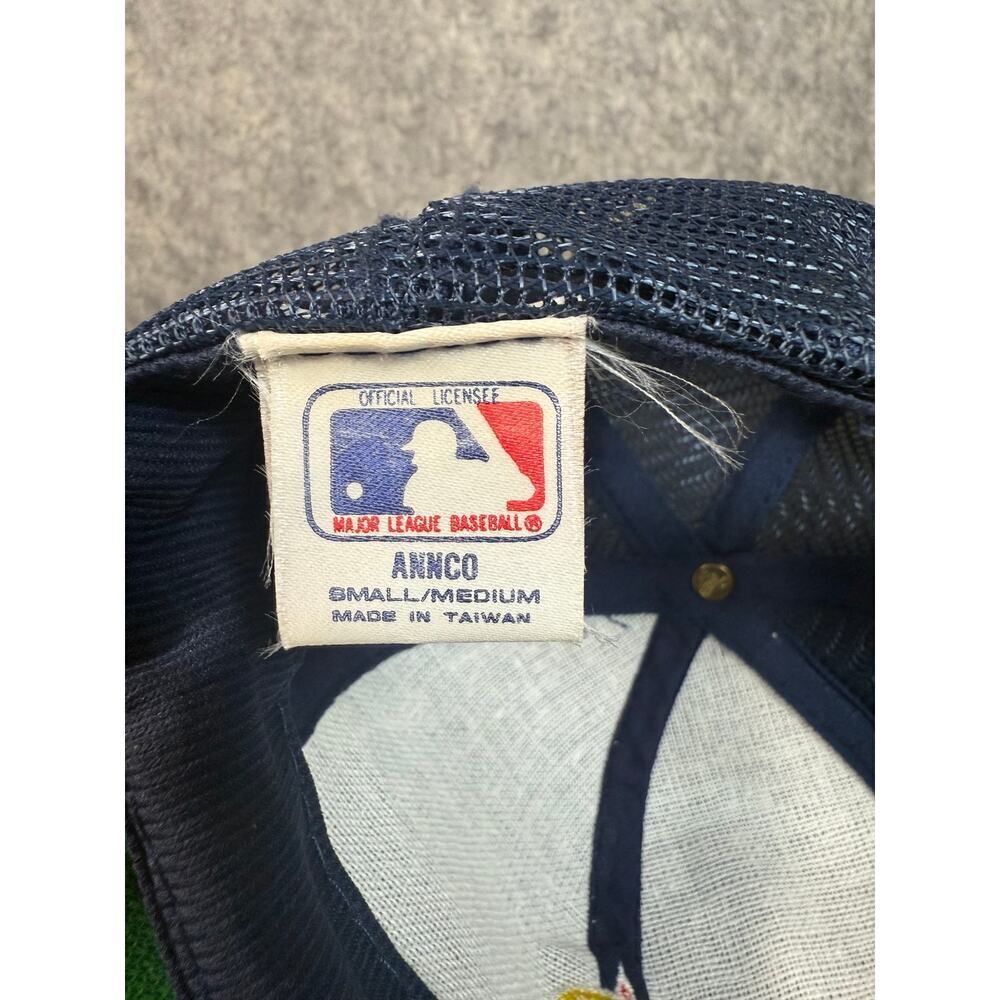 RARE Vintage California Angels MLB ANNCO Trucker Adjustable Snapback Hat EUC - Picture 5 of 6